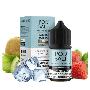 سالت پاد سالت توتفرنگی کیوی یخ | POD SALT FUSION PACHA MAMA STRAWBERRY KIWI ICE SALT JUICE